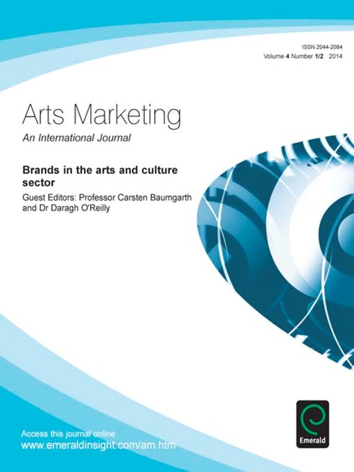 Cover image for Arts Marketing: An International Journal, Volume 4, Issue 1 & 2